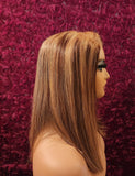 Glueless Invisible HD Lace Ombre Honey Blonde Wig