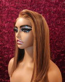 Glueless Invisible HD Lace Ombre Honey Blonde Wig