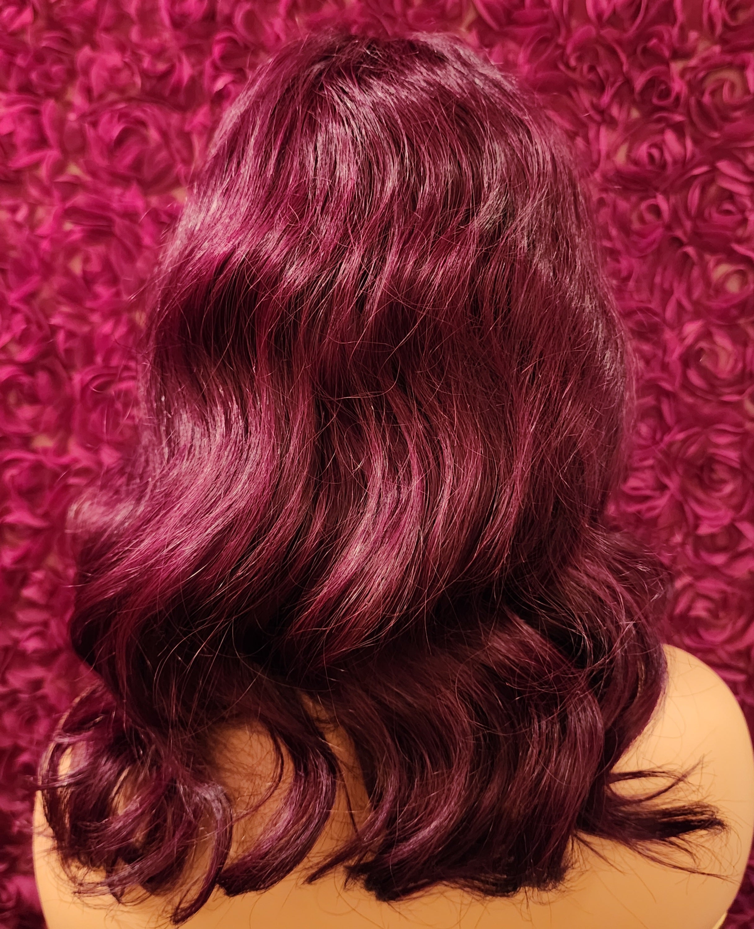 Anastasia - Burgundy Loose Wave Glueless Pre-Cut Wig