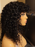 Human Hair Wigs with Bangs 100% Virgin Hair No Lace Wig