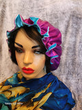 Satin Silk Bonnets Double Layer