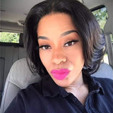 "SEXY BLACK" BOB FRONTAL 13x4 LACE WIG