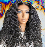 13X4 FRONTAL ITALY CURLY Wig 100% VIRGIN HUMAN HAIR WIGS