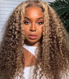 HIGHLIGHT HONEY BLONDE DEEP WAVE OMBER WIG